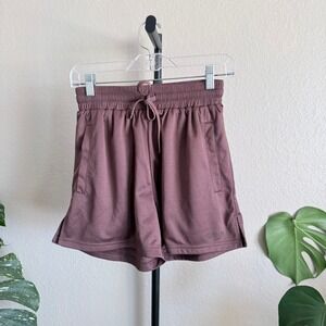 Kill Crew Womens Mesh Athletic Gym Shorts Mauve Purple Medium